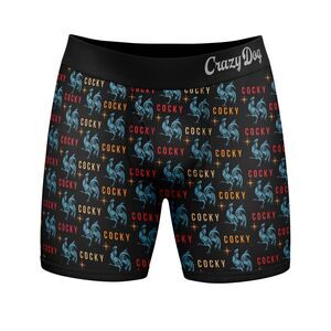 Mens Cocky Boxer Briefs Funny Sarcastic Graphic Novelty Underwear for Guys